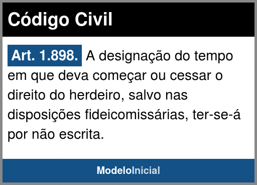 1798 Code Civil Artigo 1.898 - Código Civil / 2002