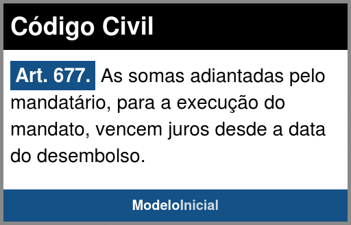 Artigo 677 - Código Civil / 2002
