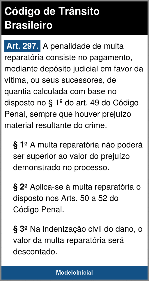 Art. 244, inc. III do Código de Trânsito Brasileiro - Lei 9503/97