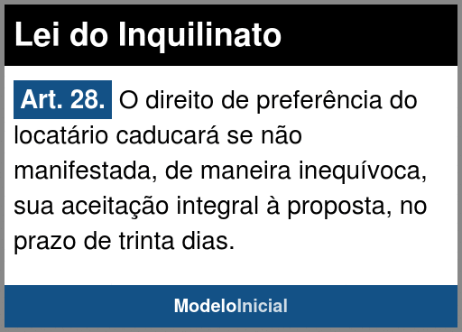 Artigo 28 - Lei Do Inquilinato / 1991