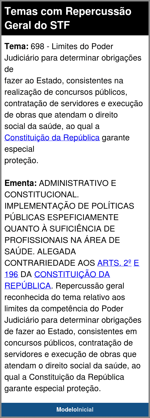 tema 1143 stf dizer o direito