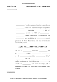 Acao Alimentos Avoengos Chamamento Redirecionamento Pai Sem