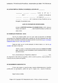 Ação de Aposentadoria - Pré-reforma da Previdência - Aposentadoria por idade - Pré-Reforma da Previdência