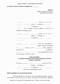 A&ccedil;&atilde;o de Div&oacute;rcio - Comunh&atilde;o parcial de bens