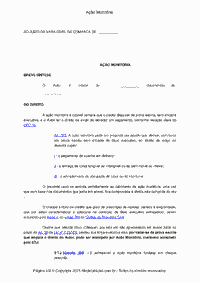 Ação Monitória 