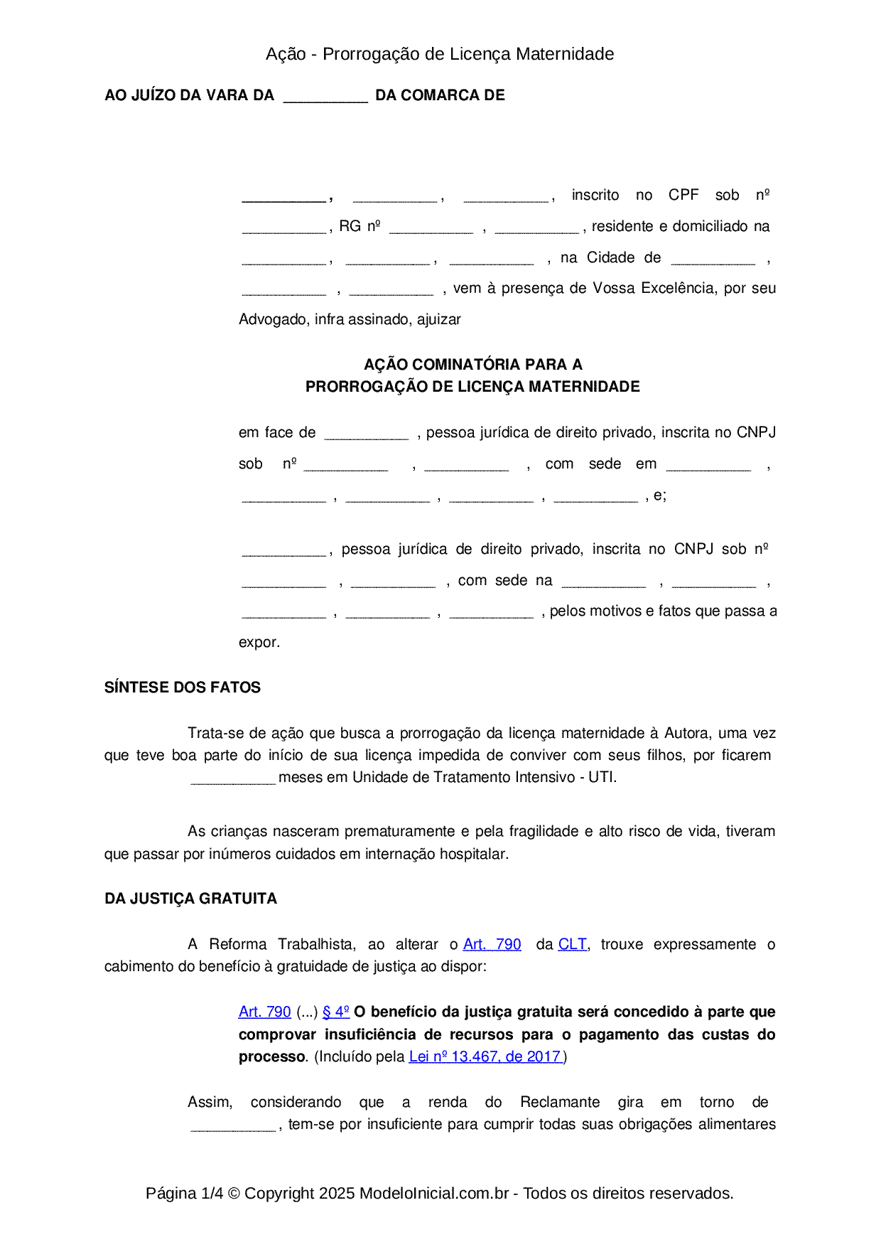 Requerimento Licença Maternidade PDF, PDF