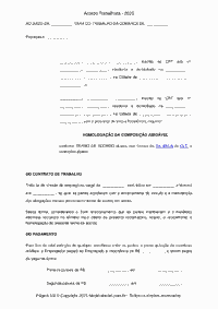 Acordo Trabalhista Judicial