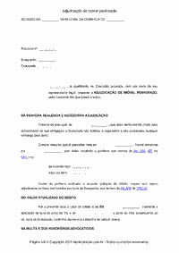Adjudicação de imóvel penhorado