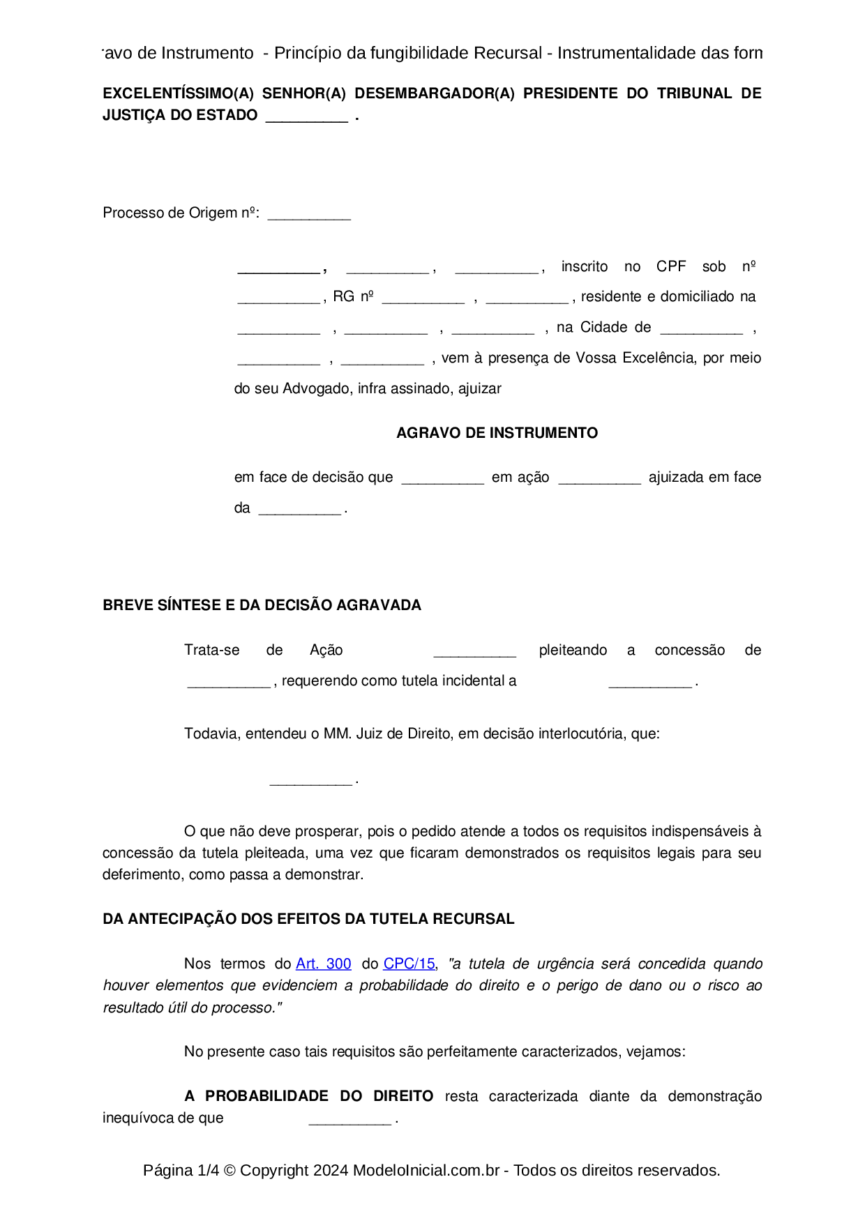 01 - Agravo - de - Instrumento - Ajg, PDF, Advogado