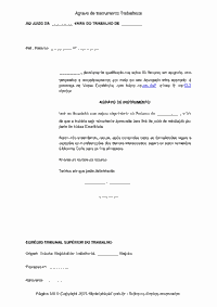 Agravo de Instrumento Trabalhista
