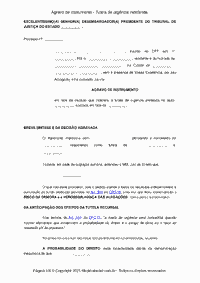 Agravo de Instrumento - Tutela de urgência indeferida 