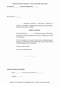Agravo de Petição Trabalhista - Contra a prescrição intercorrente