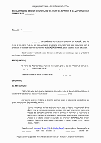 Modelo Alegações Finais - Defesa