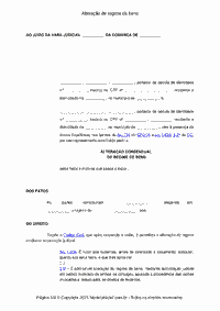 Alteração de regime de bens