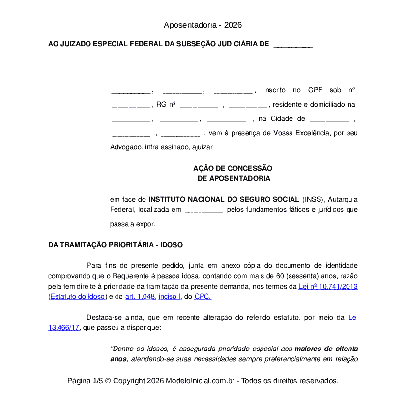 Aposentadoria - 2026