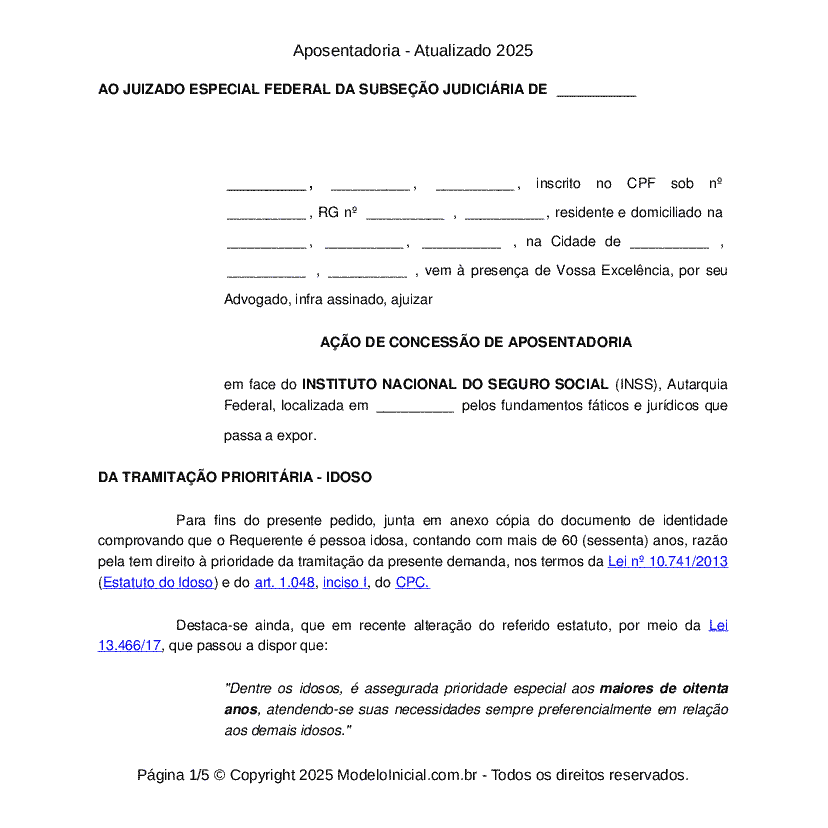 Aposentadoria - Atualizado 2025