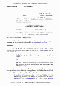 Arbitramento de Honorários de Sucumbência - Sentença Omissa
