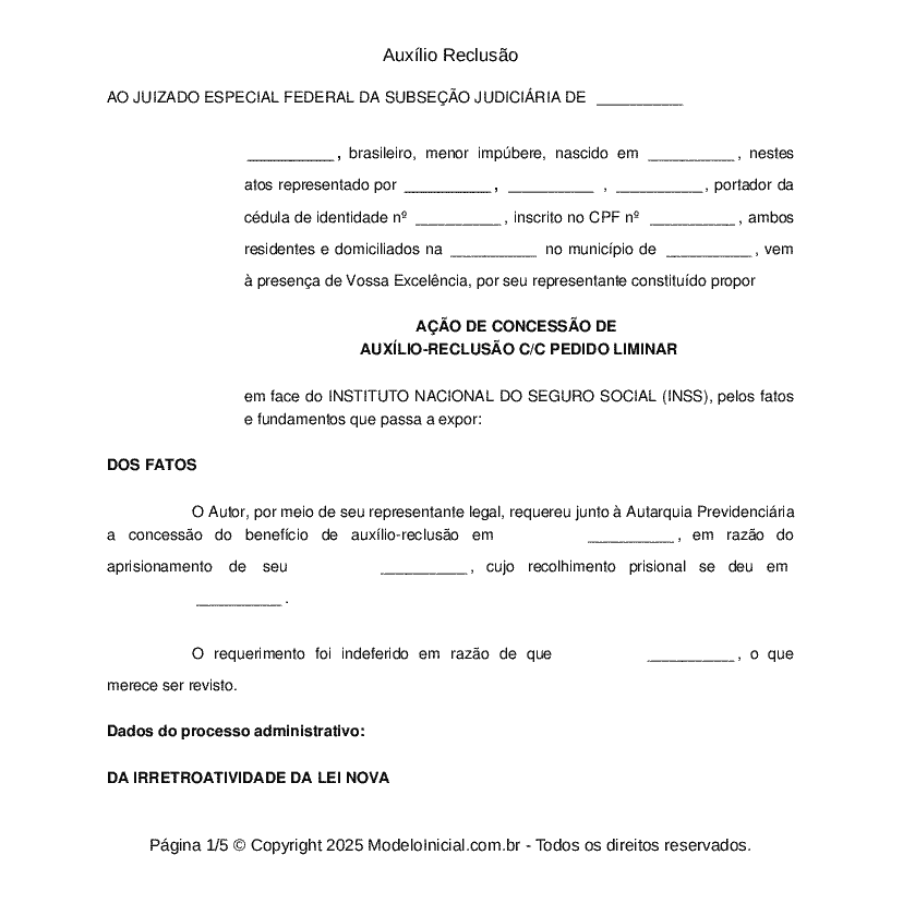 Auxílio Reclusão