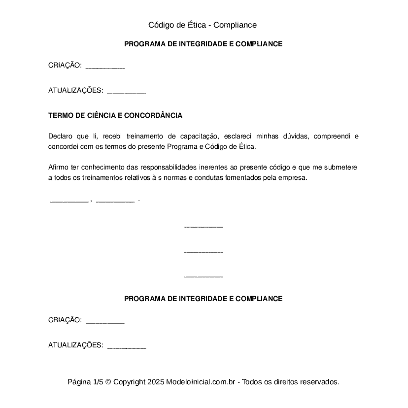 Código de Ética - Compliance 