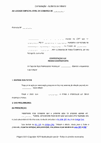 Contestação - Acidente de trânsito