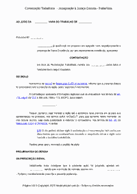 Contestação Trabalhista   - Impugnação à Justiça Gratuita - Trabalhista