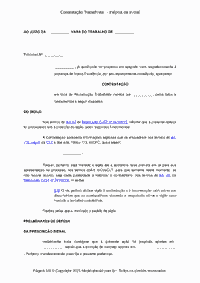 Contestação Trabalhista   - Inépcia da Inicial