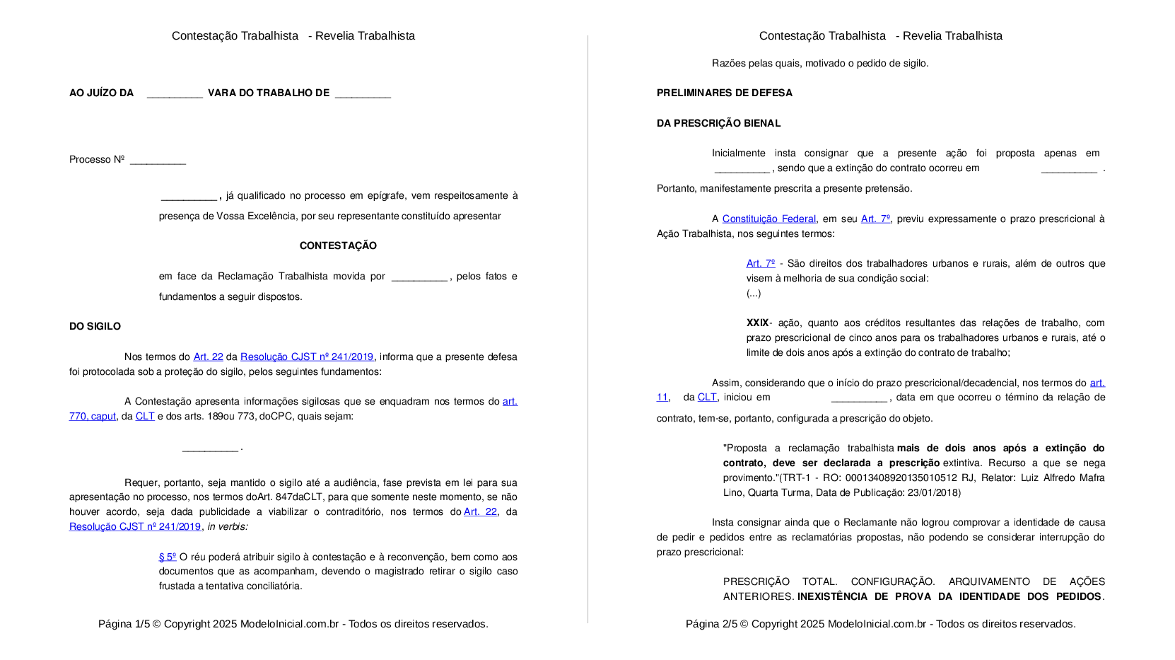 Revelia como efeito da contumácia no processo civil brasileiro