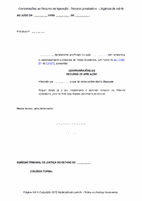 Contrarrazões ao Recurso de Apelação - Recurso protelatório - Litigância de má-fé