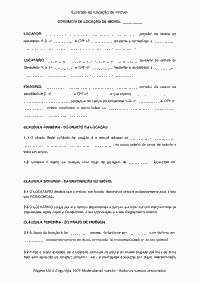 Contrato de Locação de Imóvel 