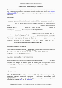 Contrato de Representação Comercial
