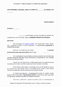 Coronavírus - Pedido de urgência no andamento do processo