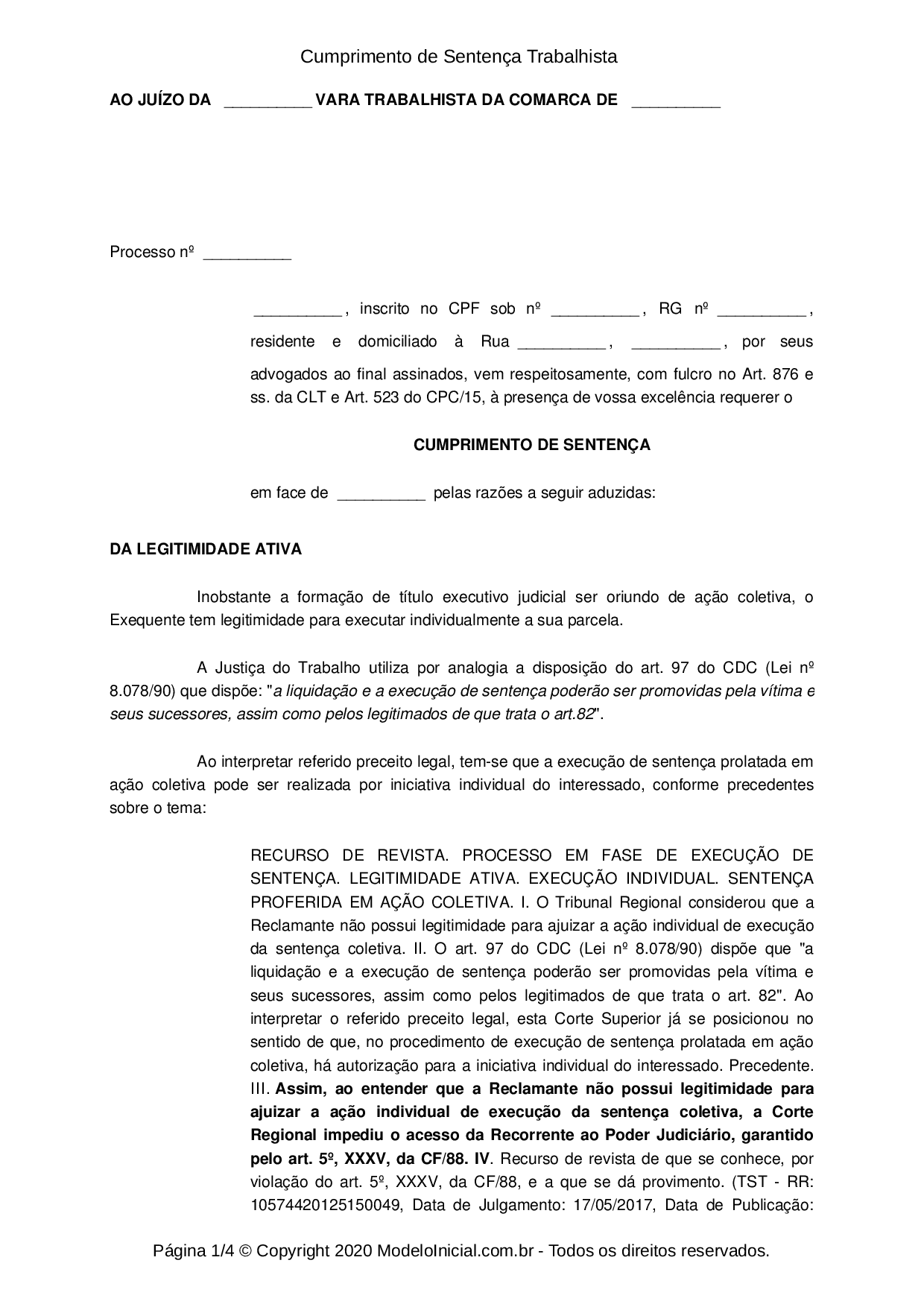 VÍCIOS DA SENTENÇA, DECLARAÇÃO DE INCONSTITUCIONALIDADE DE LEI E AS  CONSEQUÊNCIAS NA FORMAÇÃO DA COISA JULGADA