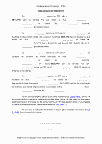 Declaração de Residência