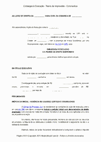 Modelo de petição