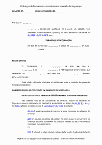 Embargos de Declara&ccedil;&atilde;o - Honor&aacute;rios em Mandado de Seguran&ccedil;a