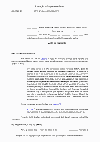 Execu&ccedil;&atilde;o&nbsp; - Obriga&ccedil;&atilde;o de Fazer