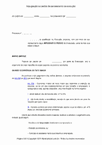 Impugnação ao pedido de parcelamento da execução