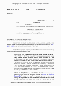 Impugna&ccedil;&atilde;o aos Embargos do Executado&nbsp; - Embargos de terceiro