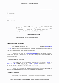 Impugnação a Edital de Licitação