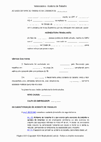 Indenizat&oacute;ria - Acidente de Trabalho