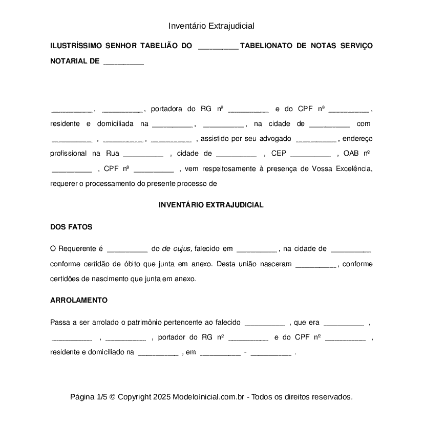 Inventário Extrajudicial