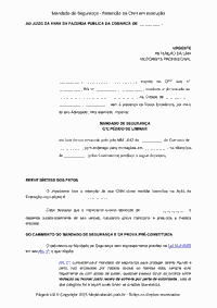 Mandado de Segurança - Retenção da CNH em execução