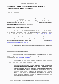 Oposição ao julgamento virtual