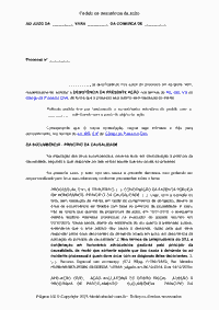 Pedido de desistência da ação