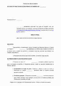 Pedido de Indulto Natalino