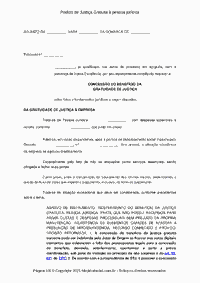 Pedido de Justiça Gratuita à pessoa jurídica