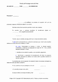 Pedido de Prosseguimento do Feito