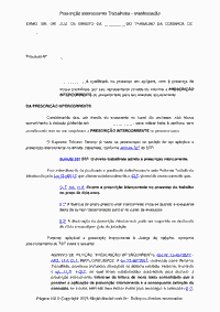 Prescrição Intercorrente Trabalhista - Manifestação
