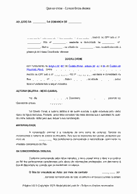 Queixa crime - Concorr&ecirc;ncia desleal