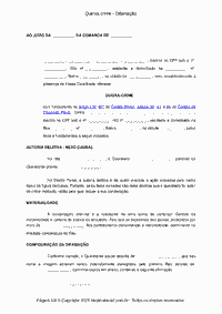 Queixa crime - Difama&ccedil;&atilde;o